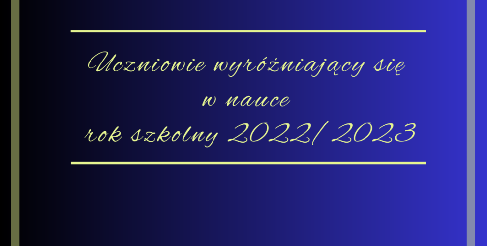rok szkolny 2022/2023