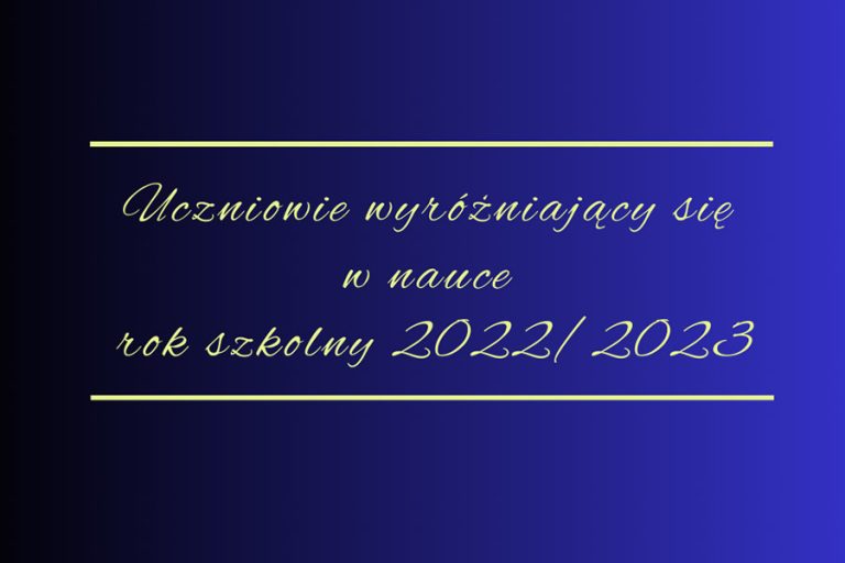Uczniowie wyrózniający