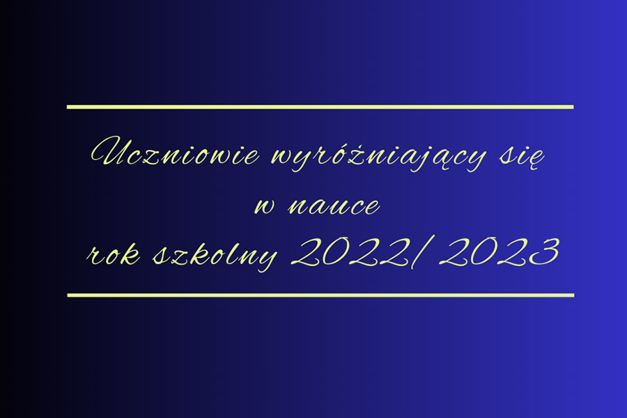 Uczniowie wyrózniający