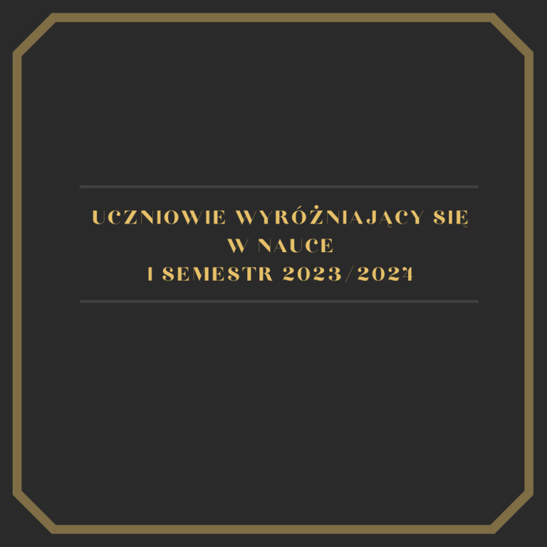 Uczniowie wyróżnieni