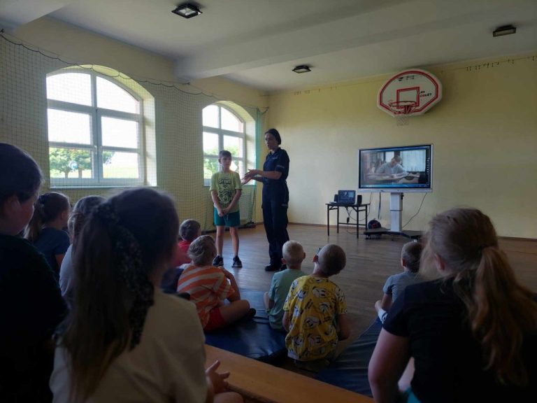 Spotkanie z panią policjantką

