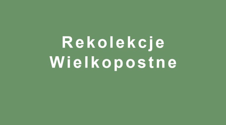 Rekolekcje wielkopostne 2025